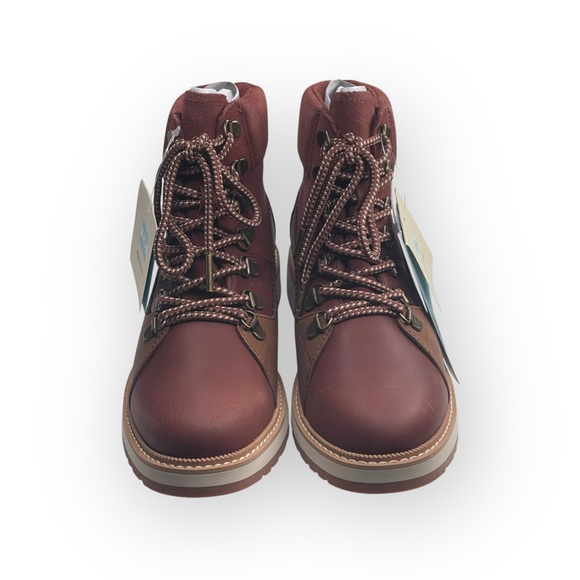new Toms ☀︎︎ Mesa Waterproof Leather Bootie ☀︎︎ Hiking Boot ☀︎︎ Penny Brown ☀︎ - Picture 8 of 16